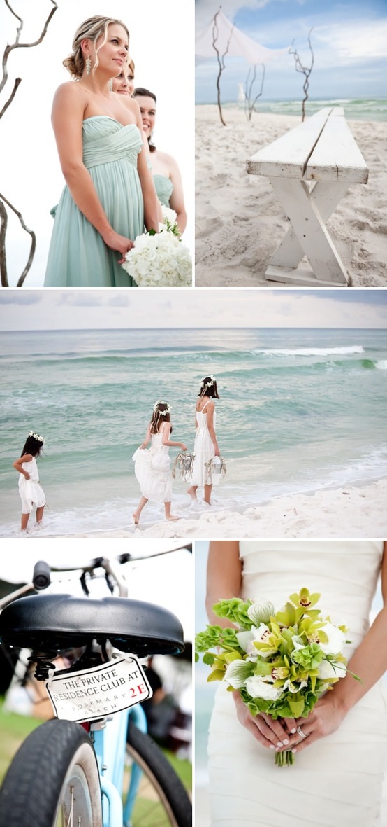 wedding collage beach